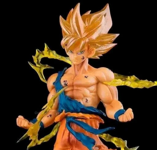 Goku standing with flam action figure