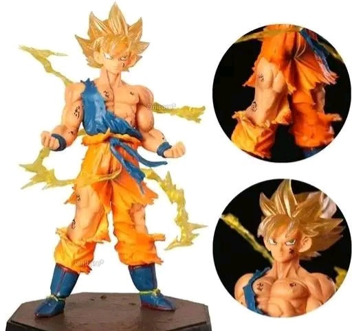 Goku standing with flam action figure